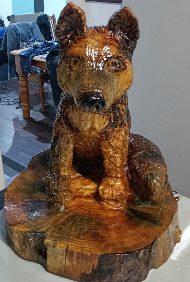 Husky Sculpture 1